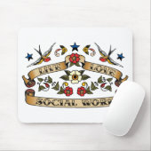 Live Love Social Work Muismat (Met muis)