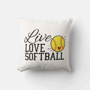 Live Love Softball Kussen