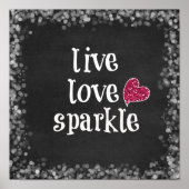 Live Love Sparkle Poster (Voorkant)