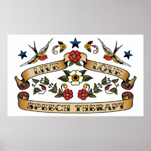 Live Love Speech Therapy Poster