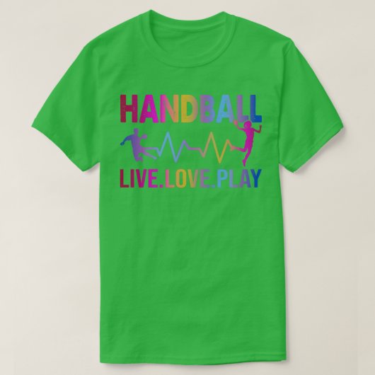 Live Love Sport Handball T-shirt (Design voorkant)