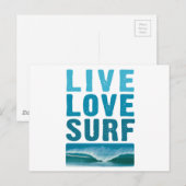 live_love_surf briefkaart (Voorkant / Achterkant)