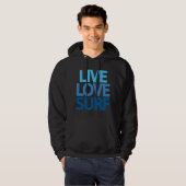 Live Love Surf Hooded Sweatshirt (Voorkant volledig)
