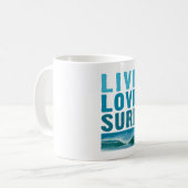 live_love_surf koffiemok (Voorkant links)
