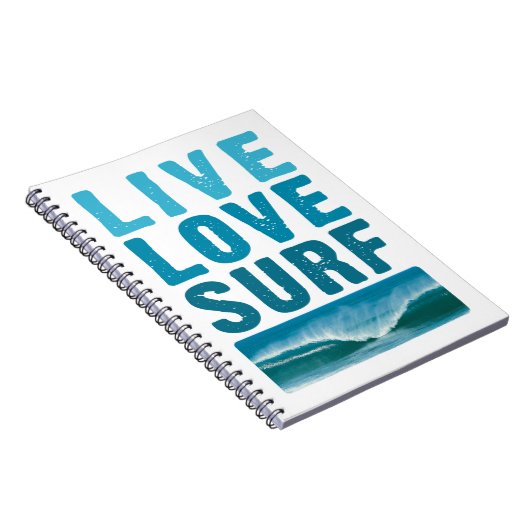 live_love_surf notitieboek (Rechterzijde)
