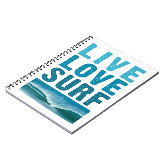 live_love_surf notitieboek (Linkerzijde)