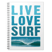 live_love_surf notitieboek (Voorkant)