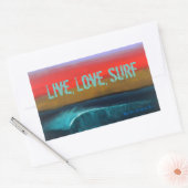 Live, Love, Surf stickers van Marene Originals Art (Envelop)
