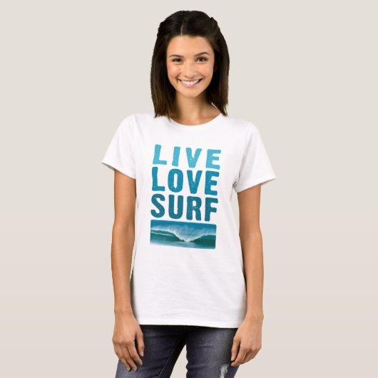 live_love_surf t-shirt (Voorkant volledig)