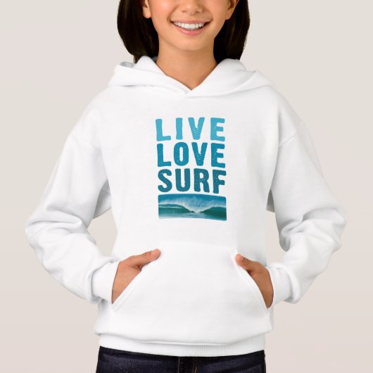 Live, Love, Surven Sweatshirt (Voorkant)