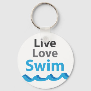 Live_Love_Swim Sleutelhanger