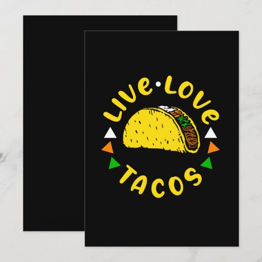 Live Love Tacos Youth Save The Date (Voorkant / Achterkant)