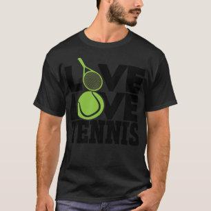 Live Love Tennis basketbal fan gift 90 jaar T-shirt