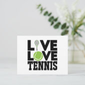 Live love Tennis Briefkaart (Staand voorkant)