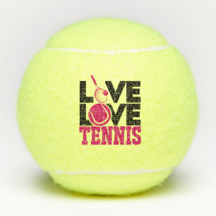 Live LOVE Tennis Roze Tennisbal Tennisballen
