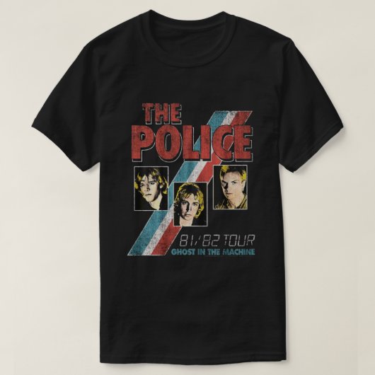 Live Love the Police Music Band Gift T-shirt (Design voorkant)