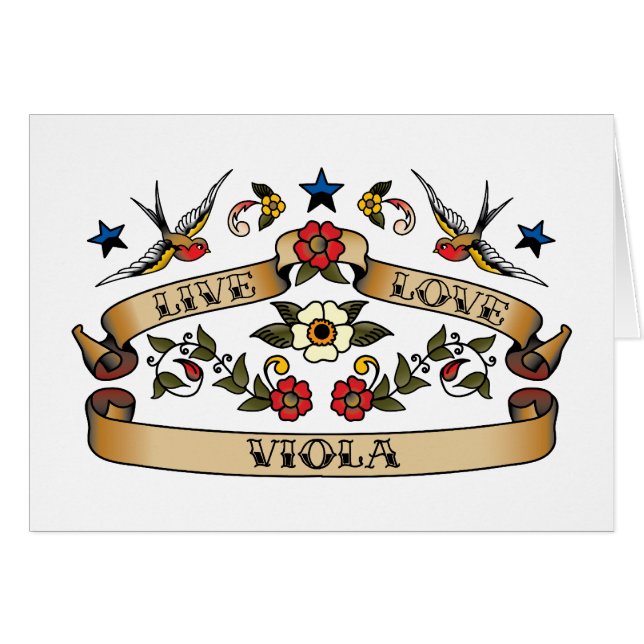 Live Love Viola (Voorkant Horizontaal)