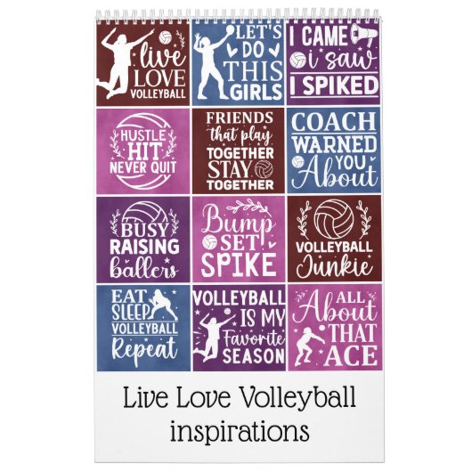 Live Love Volleybal inspiraties Kalender (Hoes)