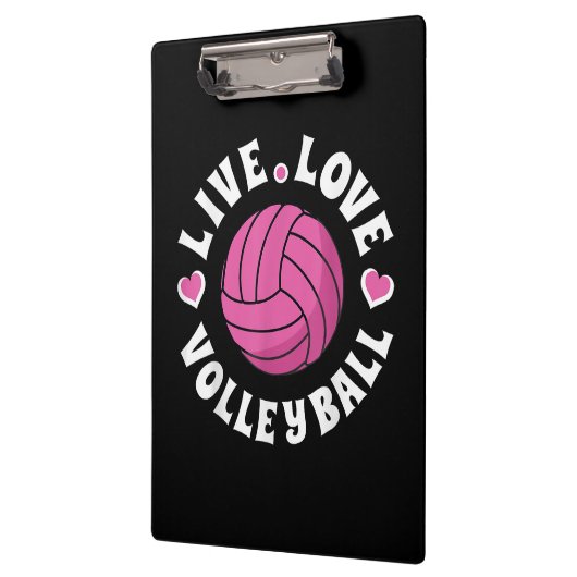 Live Love Volleyball for Women Girls Volleyball Fa Klembord (Links)
