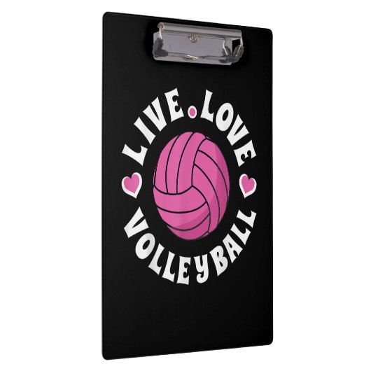 Live Love Volleyball for Women Girls Volleyball Fa Klembord (Rechts)