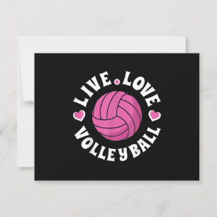 Live Love Volleyball for Women Girls Volleyball Fa RSVP Kaartje
