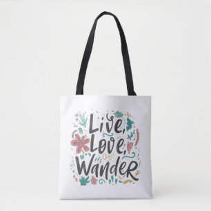 Live, Love, Wander - Schouder Tas