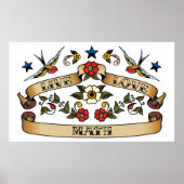 Live Love Wiskunde Poster (Voorkant)