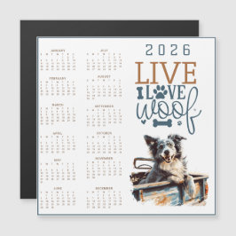 Live Love Woof Dog Calendar