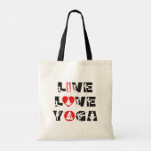 Live Love Yoga Tote Bag (Achterkant)