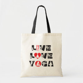 Live Love Yoga Tote Bag