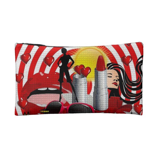 Live & Love YouSelf Small Cosmetics Bag Make-up Bag (Achterkant)