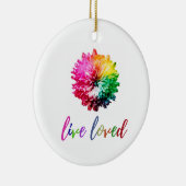 Live Loved Circle Ornament (Rechts)