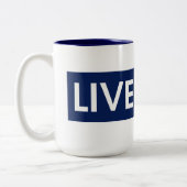 LIVE MAD Bold Motivation Mug Tweekleurige Koffiemok (Links)