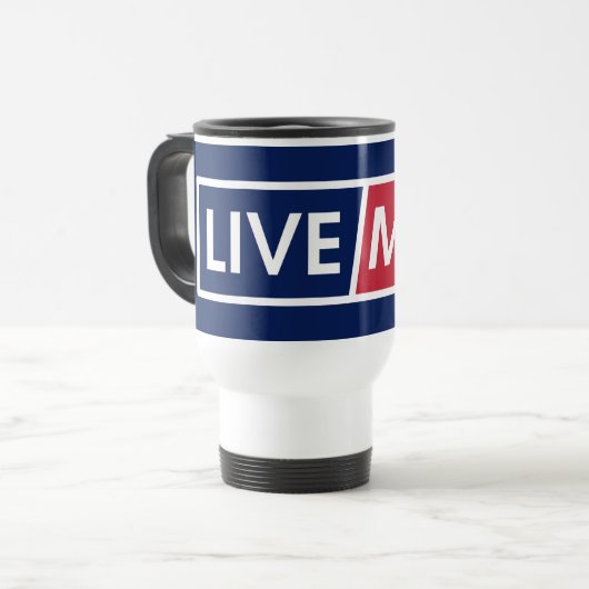 LIVE MAD Urban Statement Mug Reisbeker (Voorkant links)