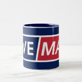 LIVE MAD Urban Statement Mug Tweekleurige Koffiemok (Center)