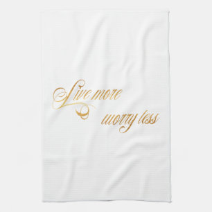 Live Meer zorgen minder prijsopgave voor Gold Foil Theedoek