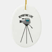 Live melden keramisch ornament (Voorkant)