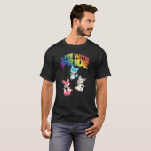 Live met Lgbtq Pride Transgender Pride Foxes T-shirt (Voorkant volledig)