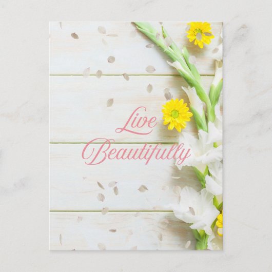 Live Mooi - iPhone / iPad case Briefkaart (Voorkant)