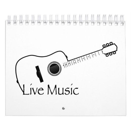 Live Music Acoustic Guitar Kalender (Hoes)