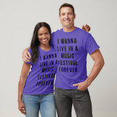 Live Music Festival funny T-shirt (Unisex)