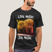 Live Music Kittens op Piano T-Shirt (Voorkant)