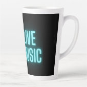 Live Music Neon Guitar Latte Mok (Rechts)