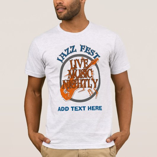 Live Music Nightly T-shirt (Voorkant)