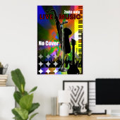 Live Music-Poster Poster (Thuiskantoor)