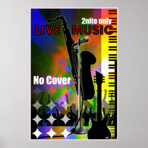 Live Music-Poster Poster