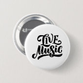 Live Music Quote Ronde Button 5,7 Cm (Voorkant /achterkant)