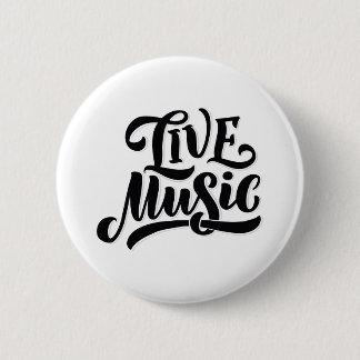 Live Music Quote Ronde Button 5,7 Cm
