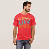 Live Music Support friend T-shirt (Voorkant volledig)