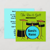 Live Music-uitnodiging Kaart (Voorkant / Achterkant)